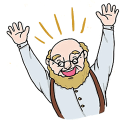 Smiling bald-headed man